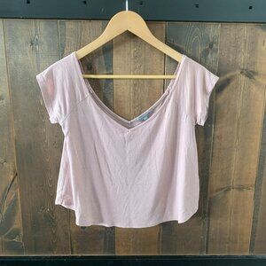 Charlotte Russe V Neck Short Sleeve Women's Size XS